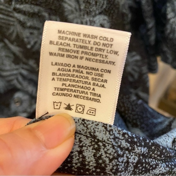 NAT NAST Men Blue Palm Leaves Print Silk Blend Button Short Sleeve Top Size XL - Picture 7 of 7